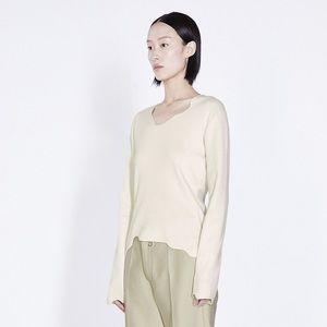 JNBY 100% wool white sweater